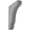 Ekena Millwork 1 3/4"W x 7 1/4"D x 9 1/2"H Plymouth Wood Vintage Decor Bracket, Pebble Grey BKTWD02X07X10PLPG - alternate 1